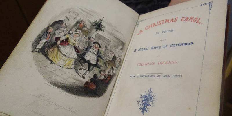 Prvo izdanje Božićne bajke / foto: Leeds University Library Galleries / izvor: library.leeds.ac.uk