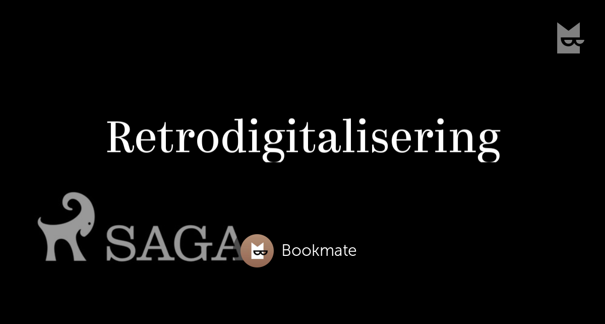 Forlaget SAGAs retrodigitaliseringsprojekt har sin egen hylde på Bookmate.