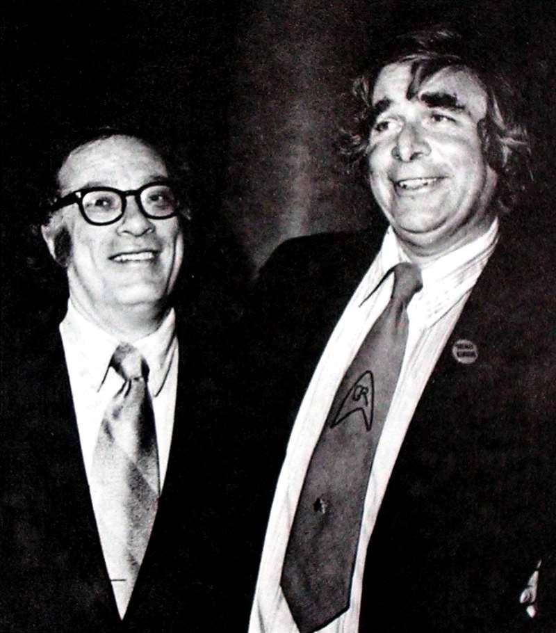 Isak Asimov i Džin Rodenberi kao prijatelji / foto: Pocket Books / Izvor: memory-alpha.fandom.com.jpg