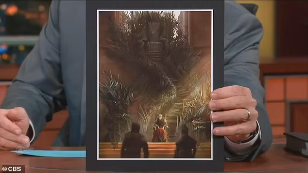 Gvozdeni presto: čuveni pisac je gledaocima TV-pričaonice The Late Show pokazao originalni dizajn legendarnog Gvozdenog prestola