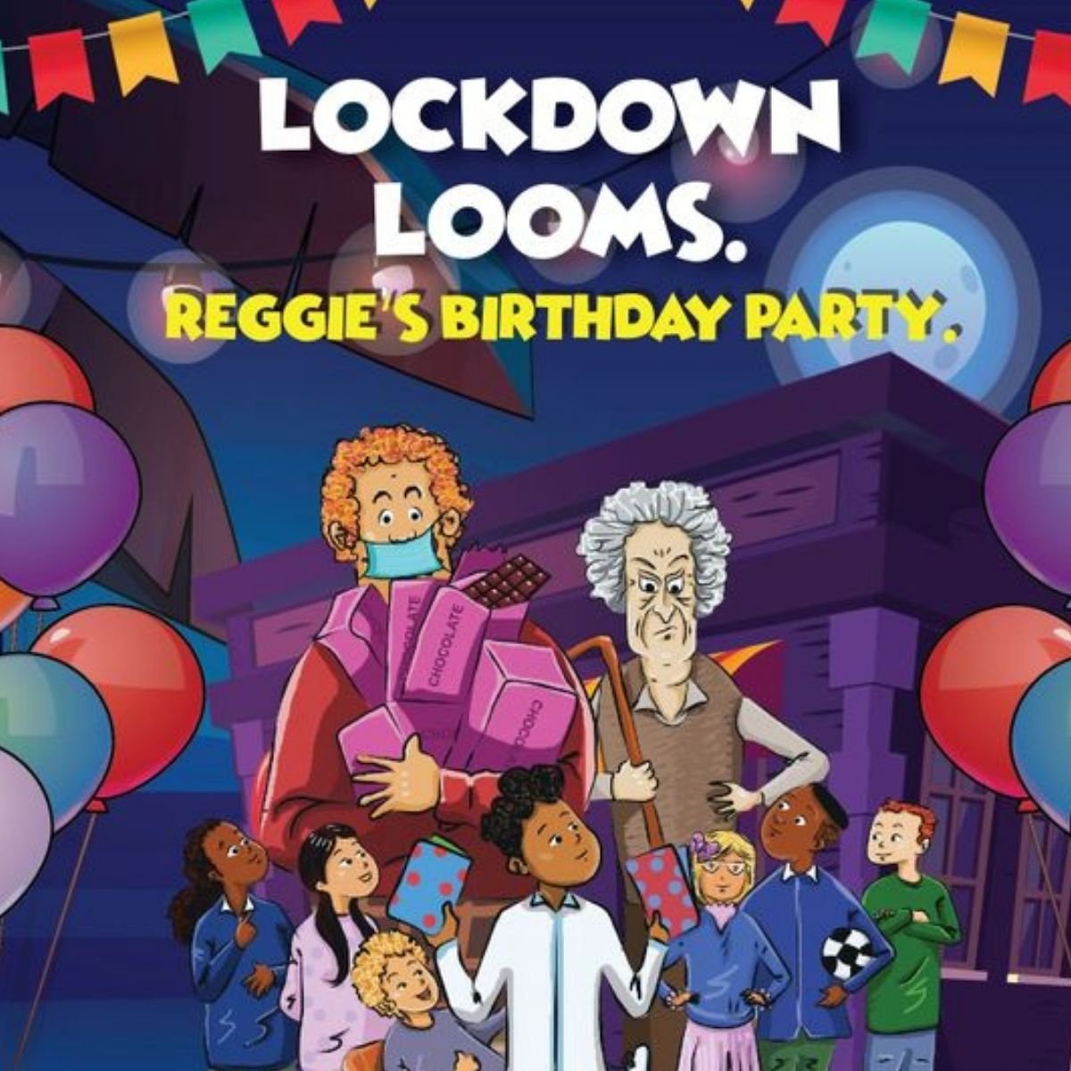 Naslovna korica knjige Lockdown Looms: Reggie's birthday party / Izvor: banjialexander.com