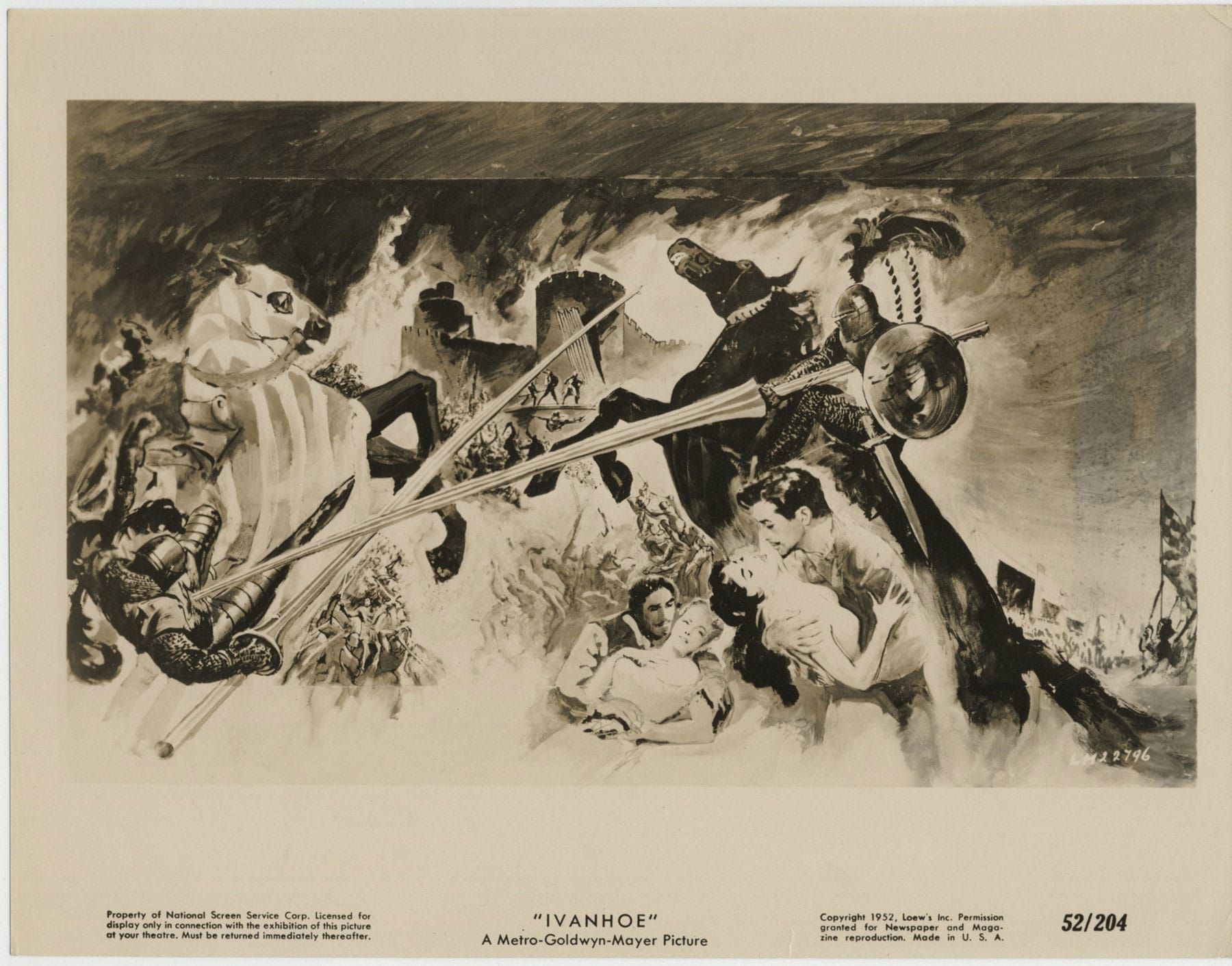 Постер фильма «Айвенго». Режиссер	Ричард Торп, 1952 год. Источник: imbd.com