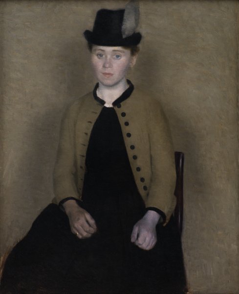 Wilhelm Hammershøis maleri af Ida Ilsted. Foto: Wikimedia Commons / Statens Museum for Kunst.