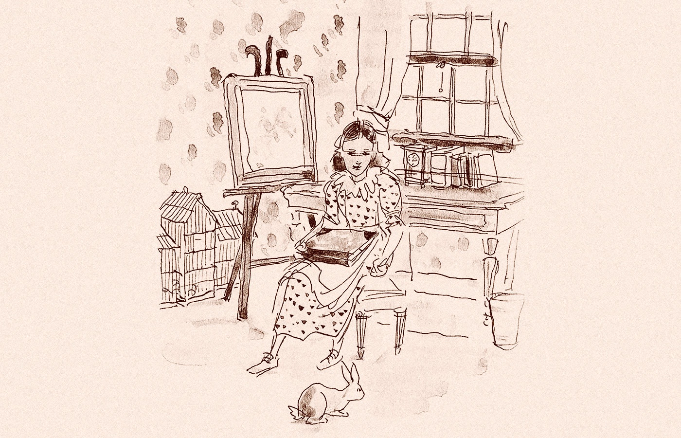 Иллюстрация из книги Мари Од-Мюрай «Мисс Черити», художник Филипп Дюма