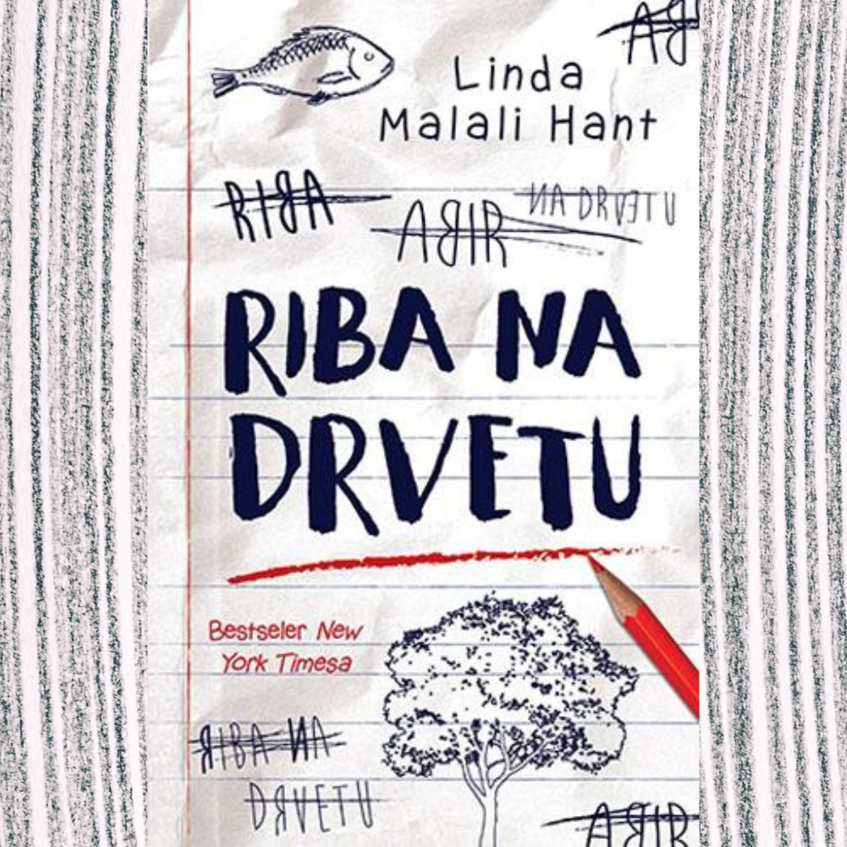 Naslovna strana romana Riba na drvetu / Laguna