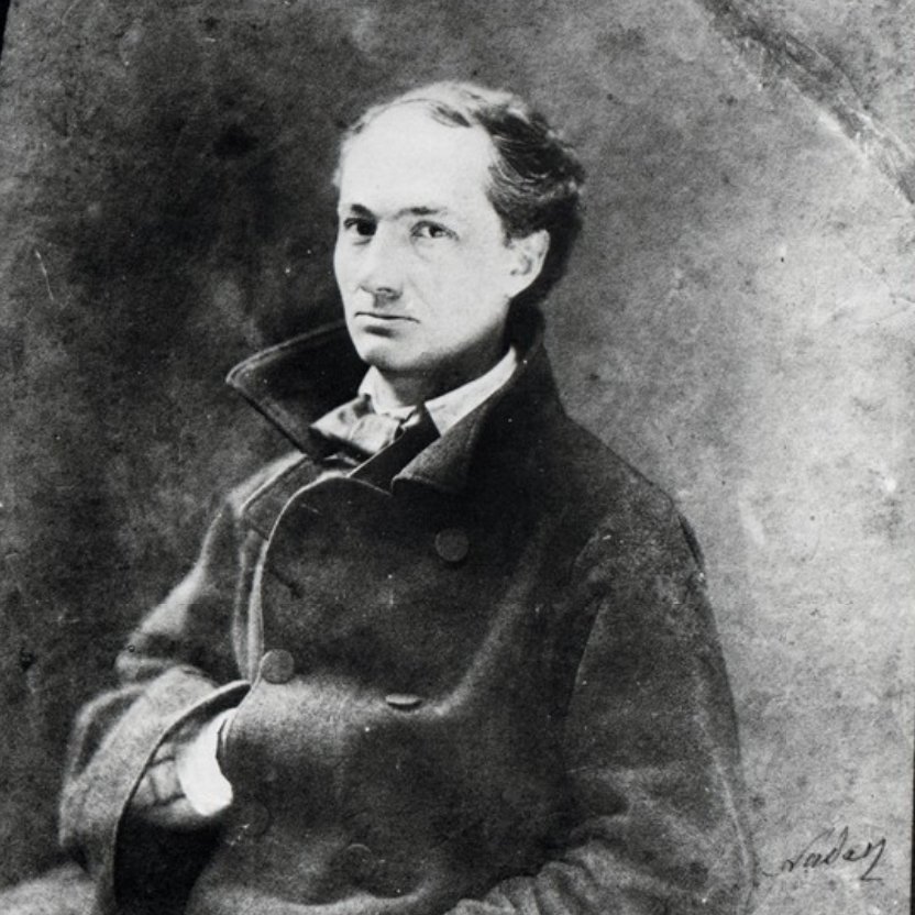 Nadar Portrait of Charles Baudelaire, ca. 1855, Source: Wikimedia Commons / Public Domain