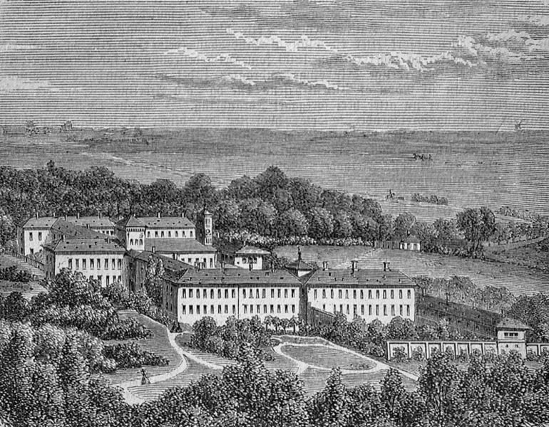 Sct. Hans Hospital, 1872. Foto: Wikimedia Commons.