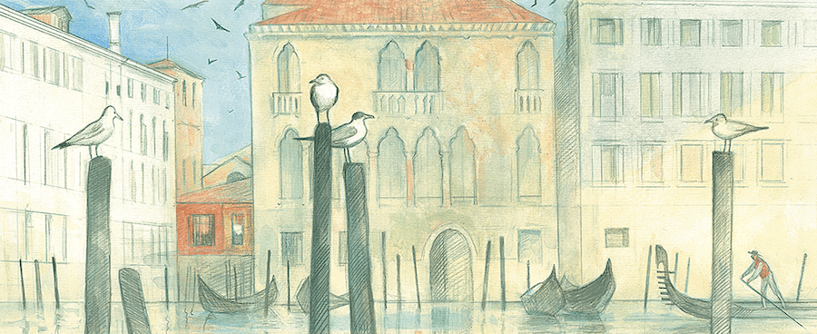Иллюстрация Александры Семеновой к книге «Вивальди. Времена года» 