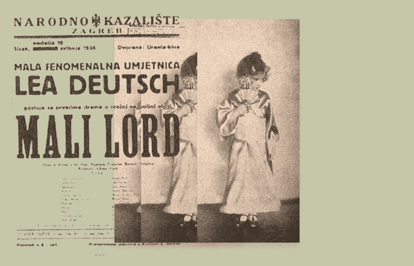 Лея Дойч в роли маленькой гейши, 1933 год. Фото: Research Gate. Источник: USC Shoah Foundation