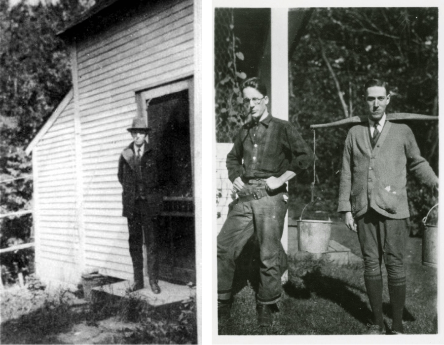 Говард Лавкрафт в доме Реста Ортона в Вермонте, 1928. Источник: The H.P. Lovecraft Archive