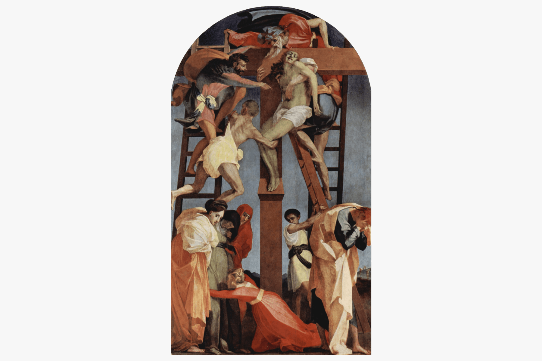 Джованни Баттиста Россо Фьорентино «Снятие с креста», 1529. Источник: gallerix.ru