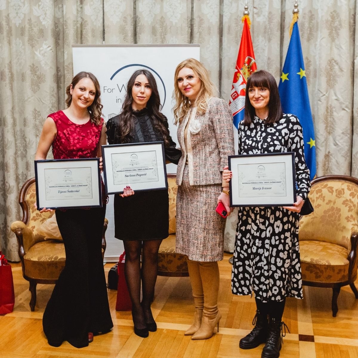 Tri srpske naučnice dobitnice stipendije L’Oréal-UNESCO Za žene u nauci / foto: L'Oréal FWIS PR