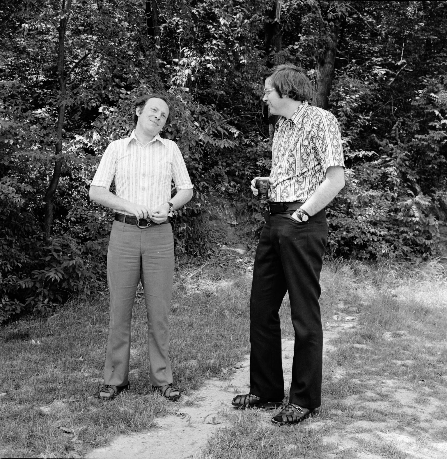 Иосиф Бродский с литературоведом Карлом Проффером в Мичиганском университете, июль 1972 года. Фото: aadl.org