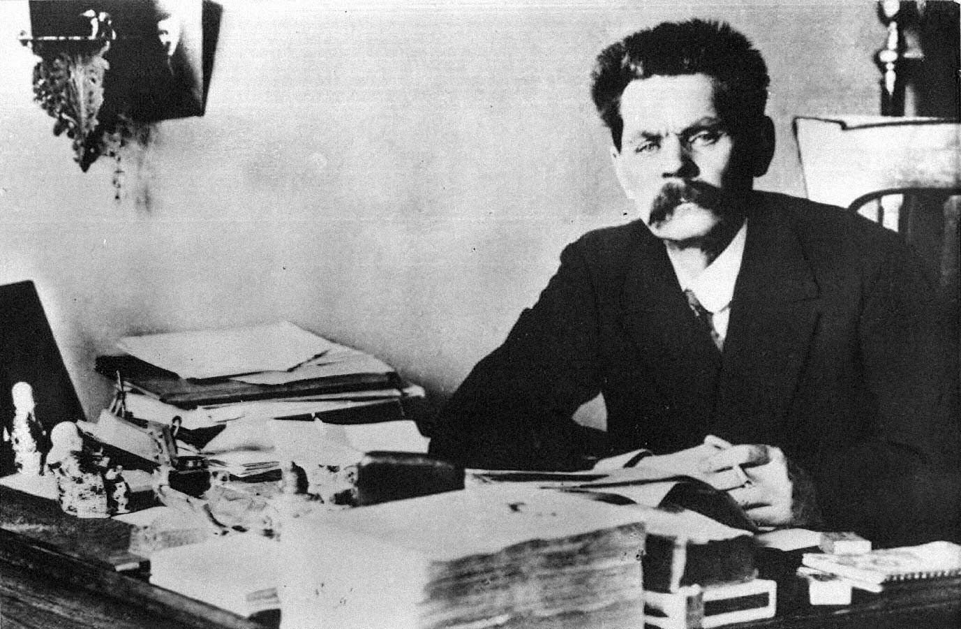 Максим Горький в 1921 году. Источник: prlib.ru