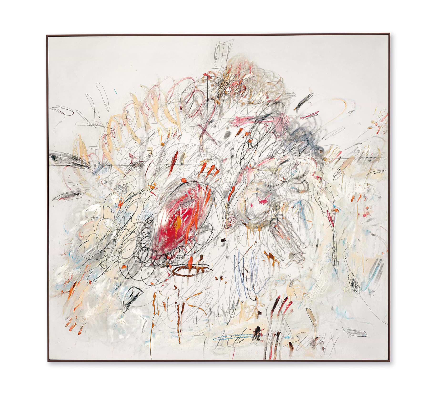 Сай Твомбли (1928-2011) «Леда и лебедь». Картина продана за 52,9 миллиона долларов Источник: christies.com